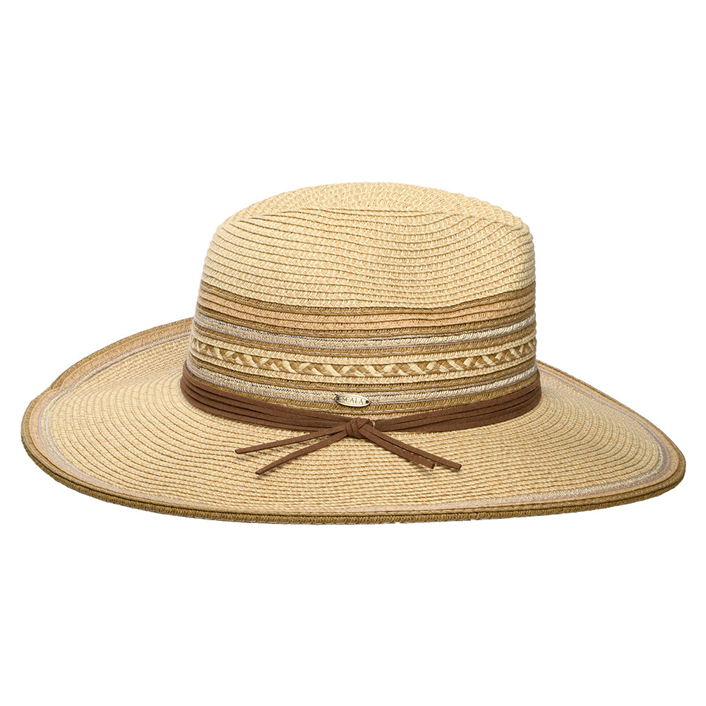 Chapeau Fedora Safari en Paille Toyo Alento naturel SCALA