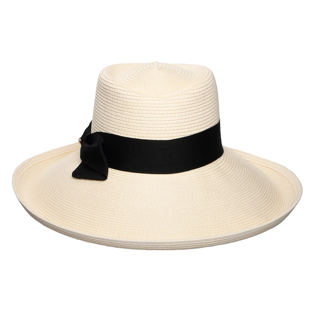Chapeau Été en Paille avec Nœud Sissinghurst ivoire FAILSWORTH