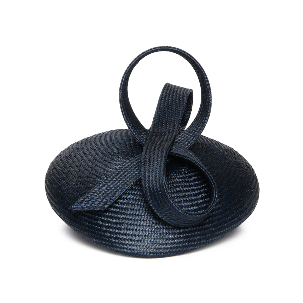 Chapeau Calot en Paille Jenny bleu marine WHITELEY