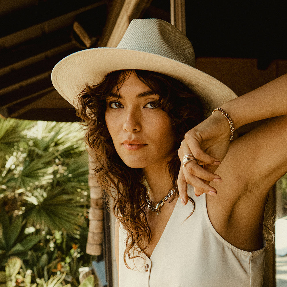 Chapeau de Cowboy en Paille Toyo Cohen naturel BRIXTON