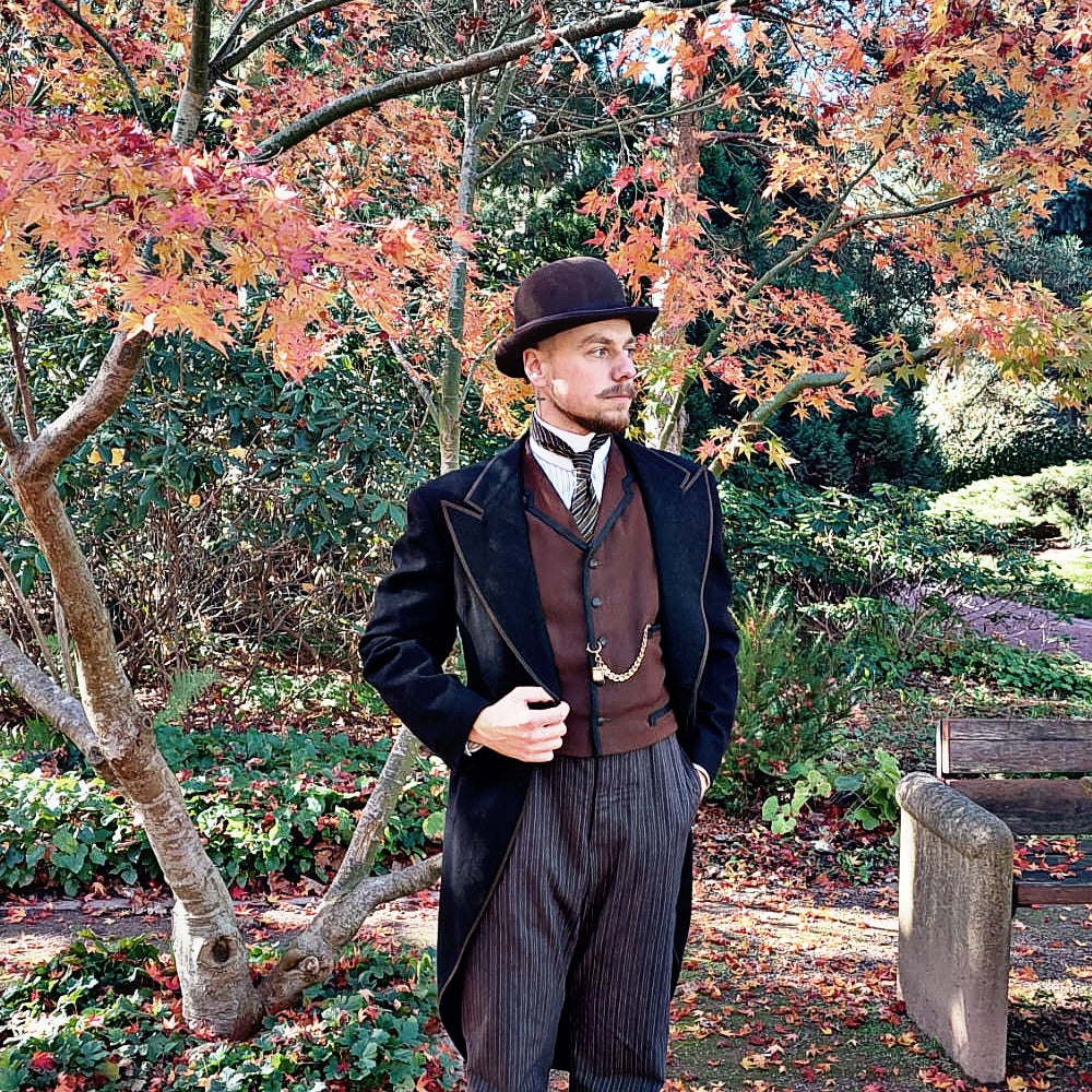 Chapeau Melon Anglais en Laine Feutrée marron JAXON & JAMES