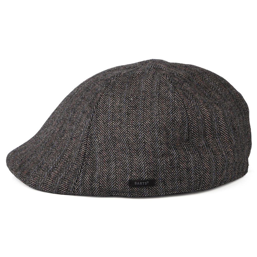 Casquette Plate à Chevrons Bec-de-Canard Mr. Mitchell gris foncé BARTS