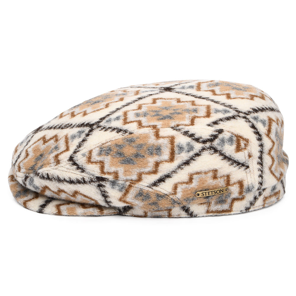 Casquette Plate Navajo Driver crème-beige STETSON