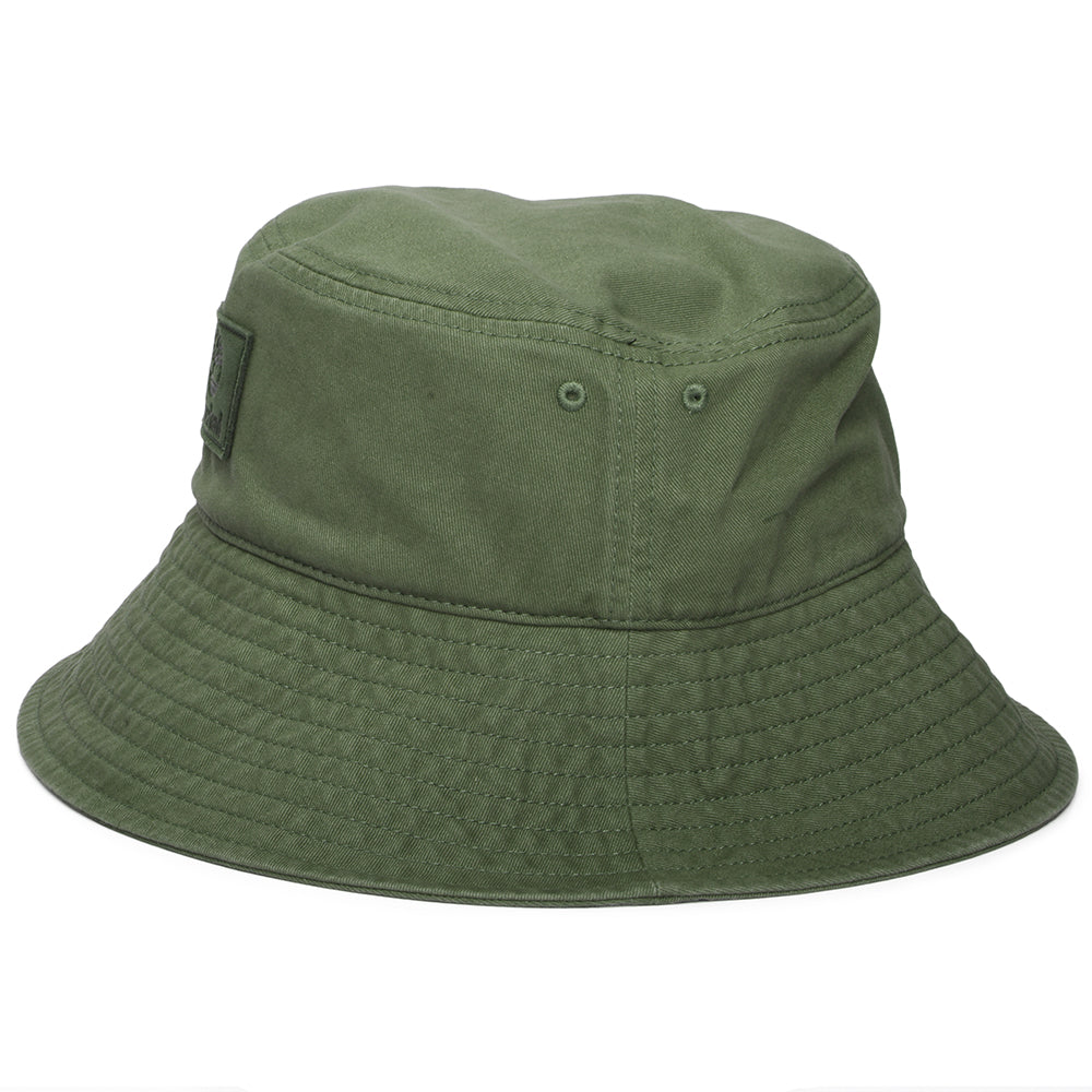 Chapeau Bob en Coton Sergé Délavé Monochrome olive TIMBERLAND