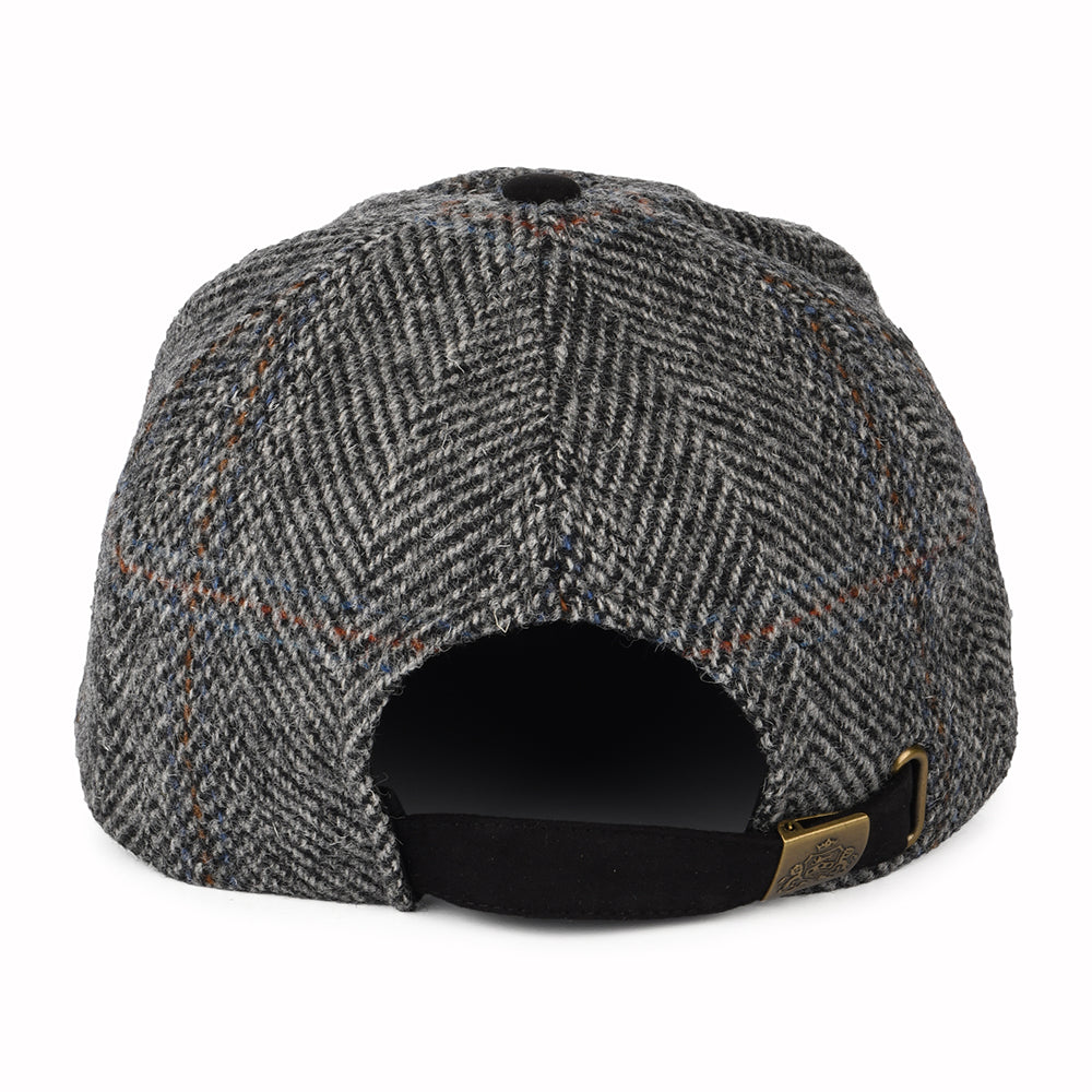 Casquette en HARRIS TWEED gris-noir FAILSWORTH