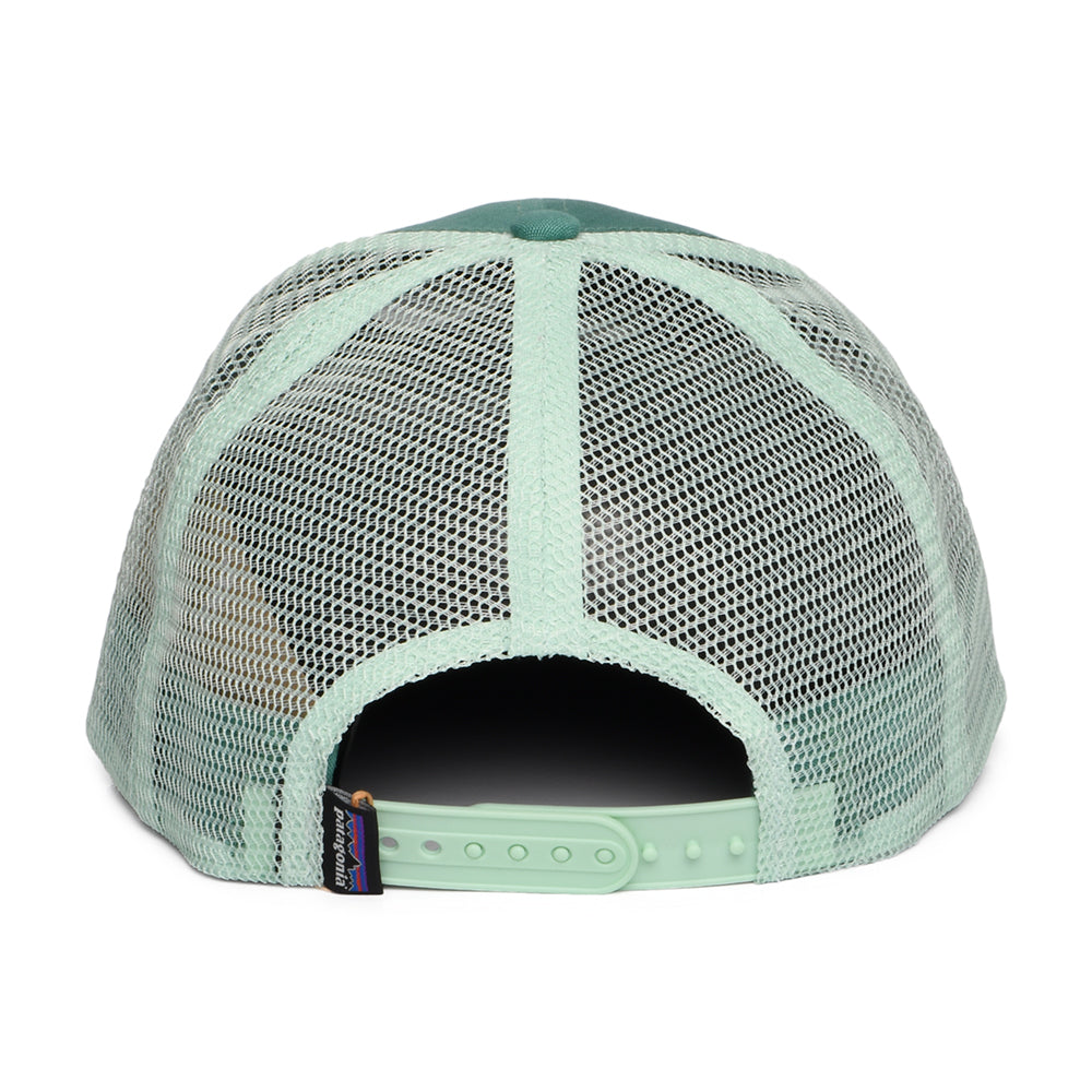 Casquette Trucker en Coton Bio LoPro P-6 Logo vert aqua PATAGONIA