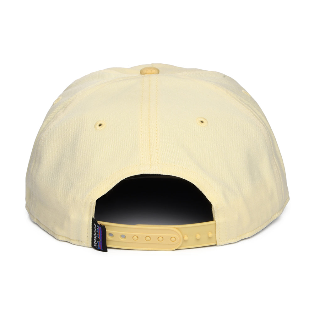 Casquette en Coton Bio Boardshort Label Funfarer babeurre-beige sable PATAGONIA