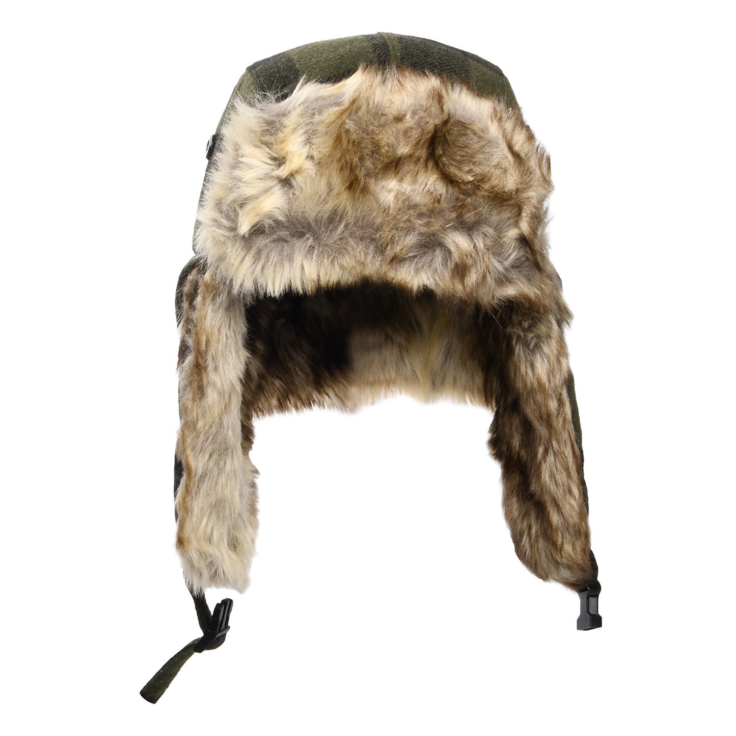 Chapka à Carreaux Saint Cloud olive SCALA