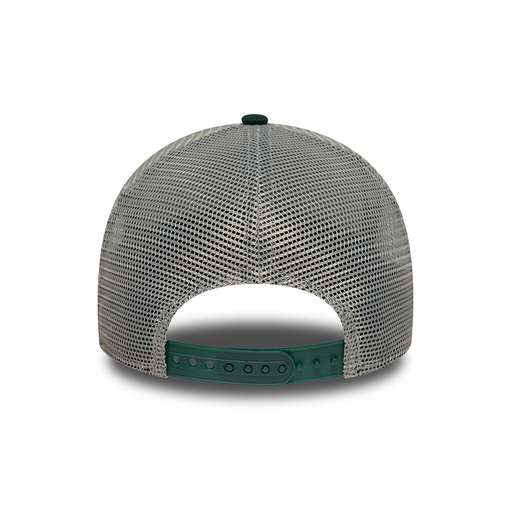 Casquette Trucker Enfant A-Frame Boucle Bear crème-vert foncé NEW ERA