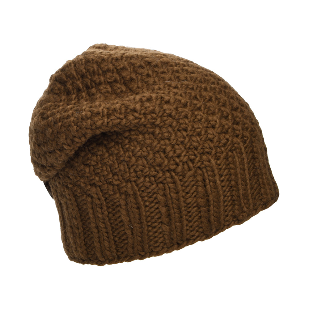 Bonnet Boutonné marron KUSAN