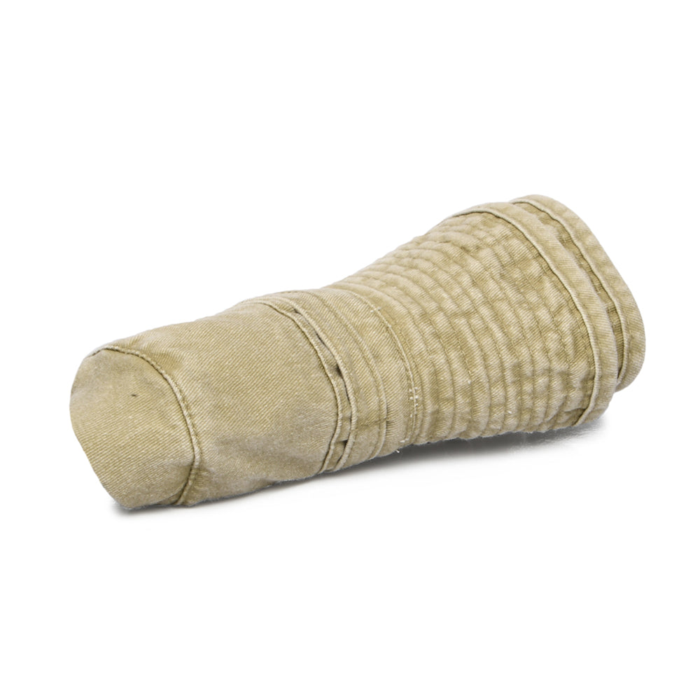 Chapeau Bob Simple Pliable à Bord Large khaki - VENTE EN GROS