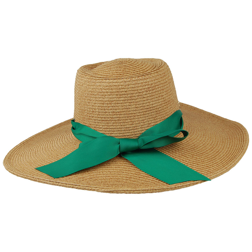 Chapeau Été en Papier Tressé Dorothy naturel-vert CAPPELLI