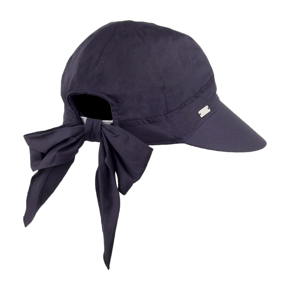 Visière Face Framer en coton bleu marine BETMAR