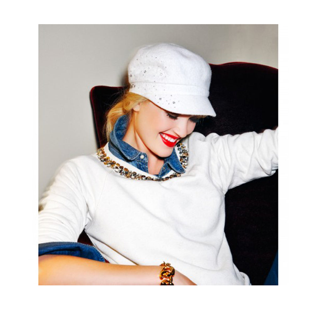 Casquette Gavroche Lynn blanc hiver BETMAR