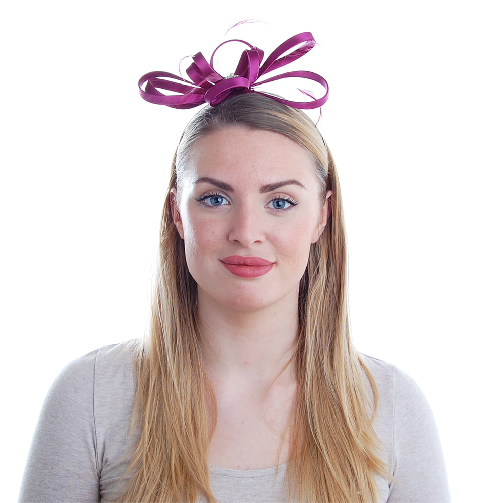 Chapeau Bibi en Satin groseille FAILSWORTH