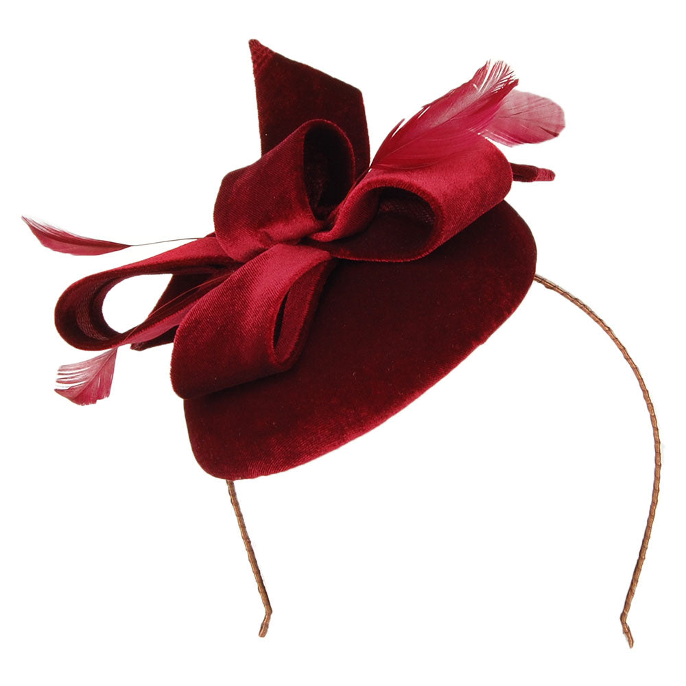 Chapeau Calot en Velours Juliet bordeaux FAILSWORTH