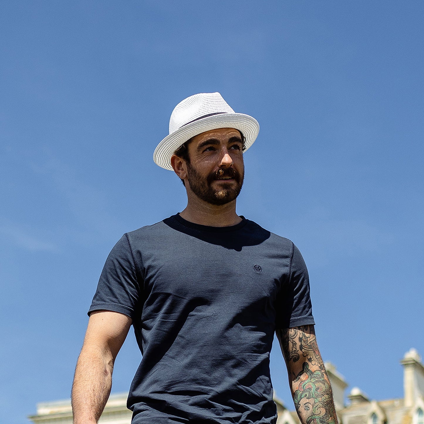 Chapeau Trilby en Paille Toyo blanc JAXON & JAMES