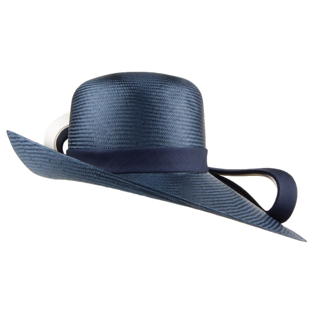 Chapeau de Mariage Ava bleu marine-blanc WHITELEY