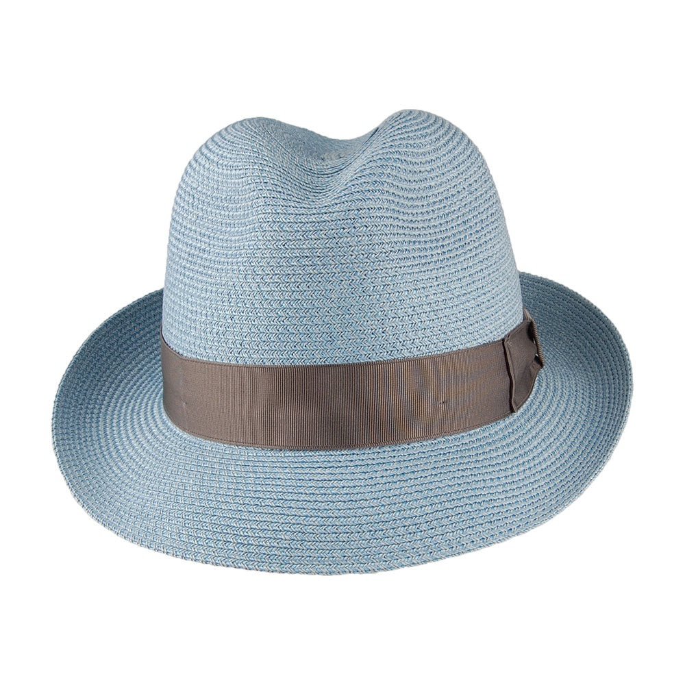 Chapeau Trilby Boss bleu fumée SIGNES
