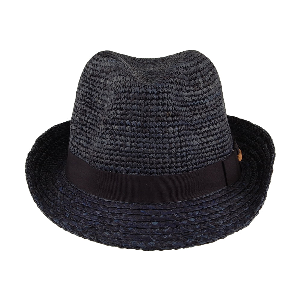 Chapeau Trilby en Paille Sedad bleu marine BARTS