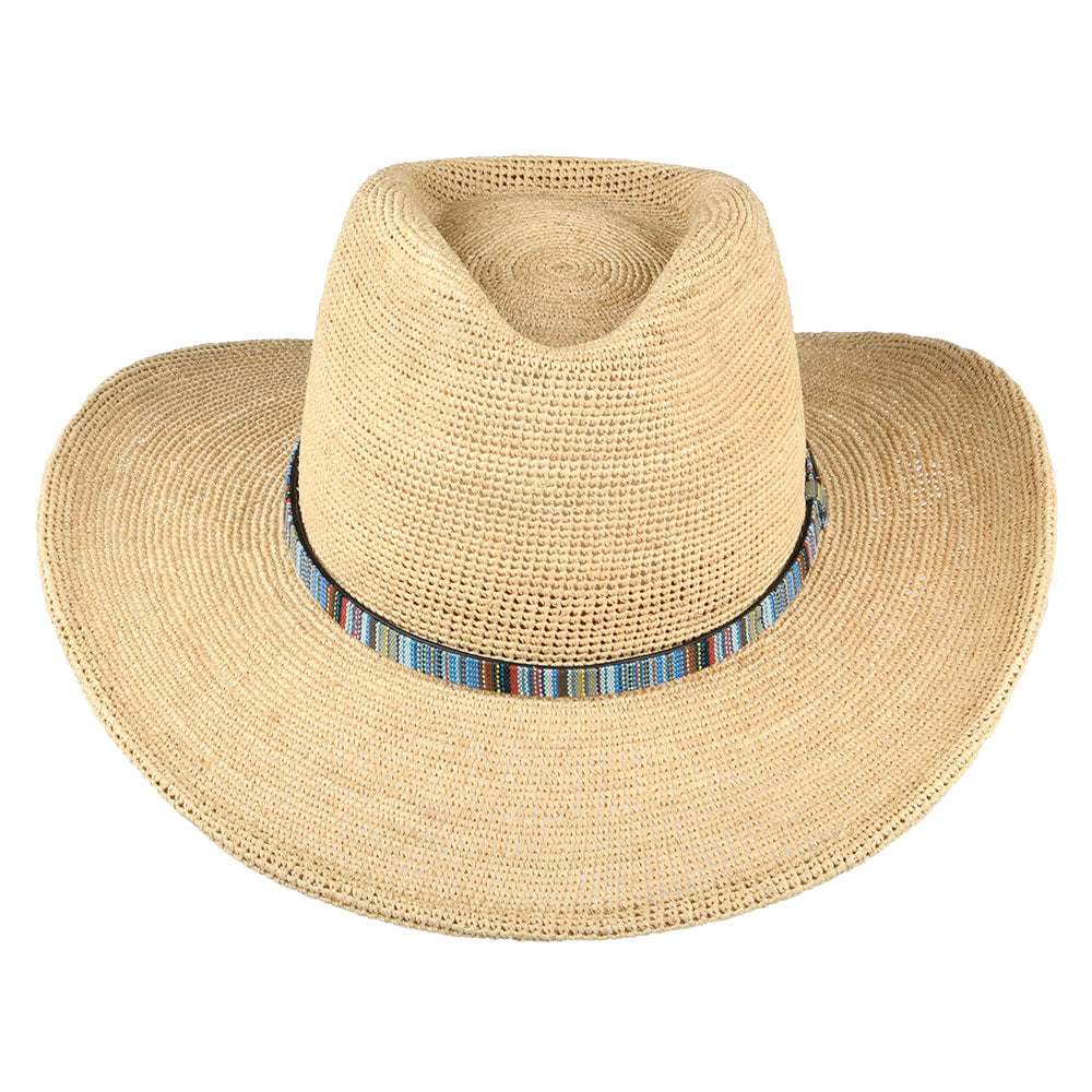 Chapeau de Cowboy en Raphia Crocheté naturel STETSON