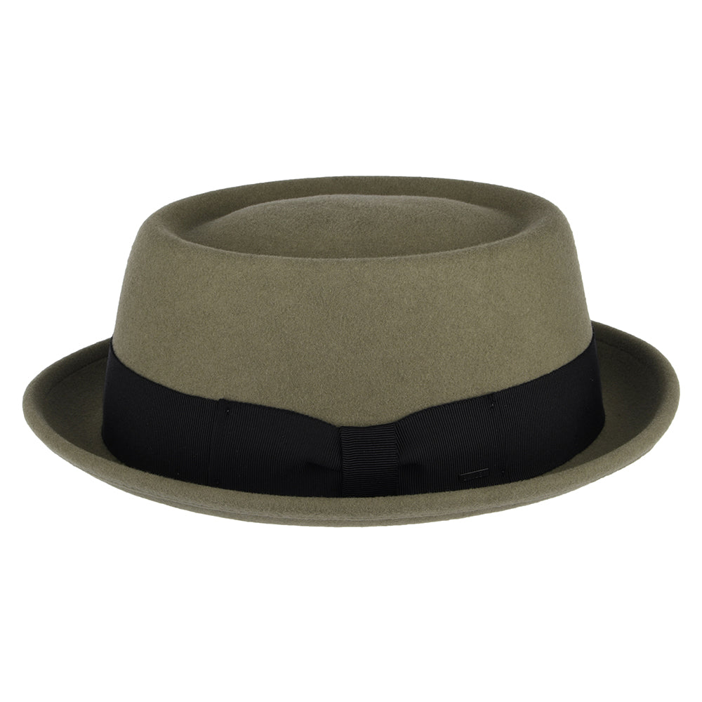 Chapeau Pork Pie en Laine Feutrée Déformable Hydrofuge Darron khaki BAILEY
