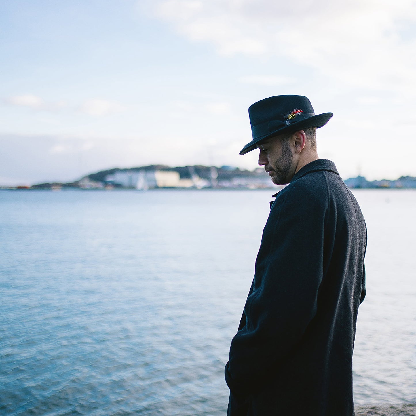 Chapeau Fedora en Laine Feutrée Déformable C-Crown noir JAXON & JAMES