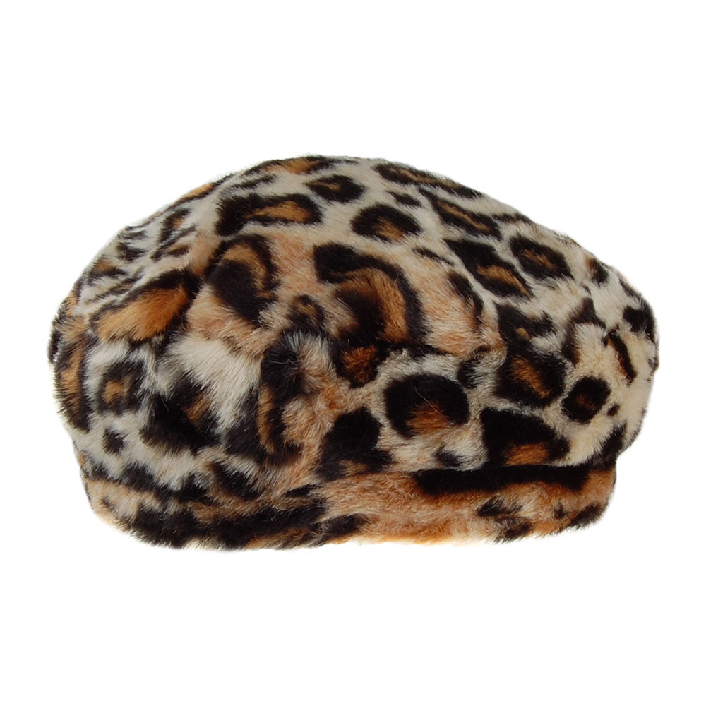 Béret en Fausse Fourrure Astilbe léopard BARTS