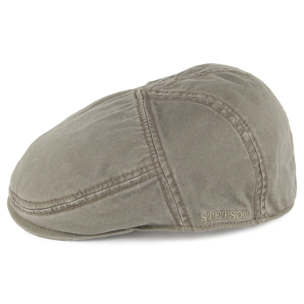 Casquette Plate en Coton Paradise olive STETSON