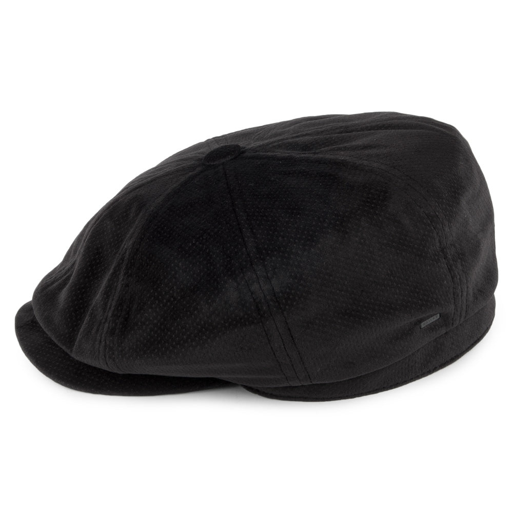 Casquette Gavroche en Velours Wyman noir BAILEY