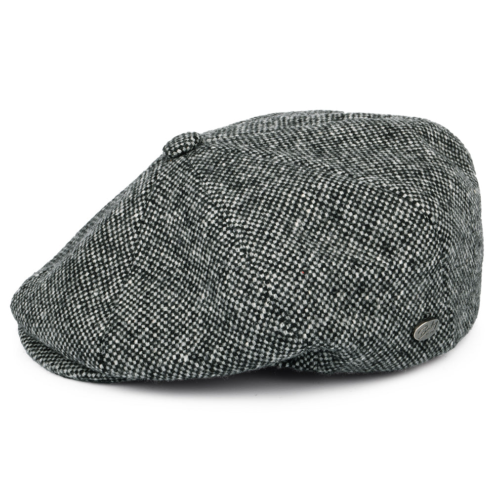Casquette Gavroche Italienne en Tweed Galvin noir BAILEY