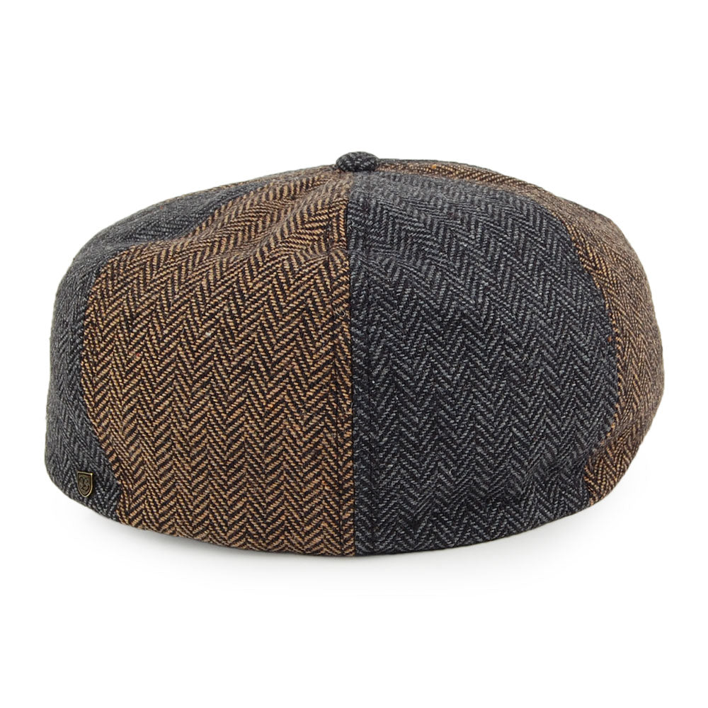 Casquette Gavroche à Pans Multiples Brood marron-gris BRIXTON