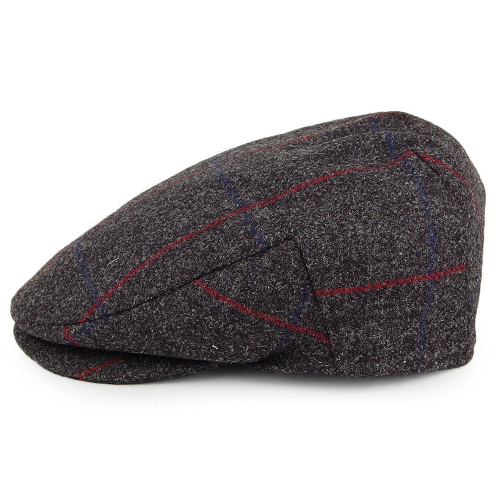 Casquette Plate Imperméable à Carreaux panaché de gris FAILSWORTH