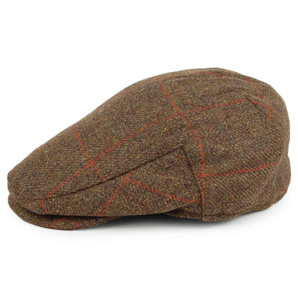 Casquette Plate Imperméable à Carreaux olive mélangé FAILSWORTH