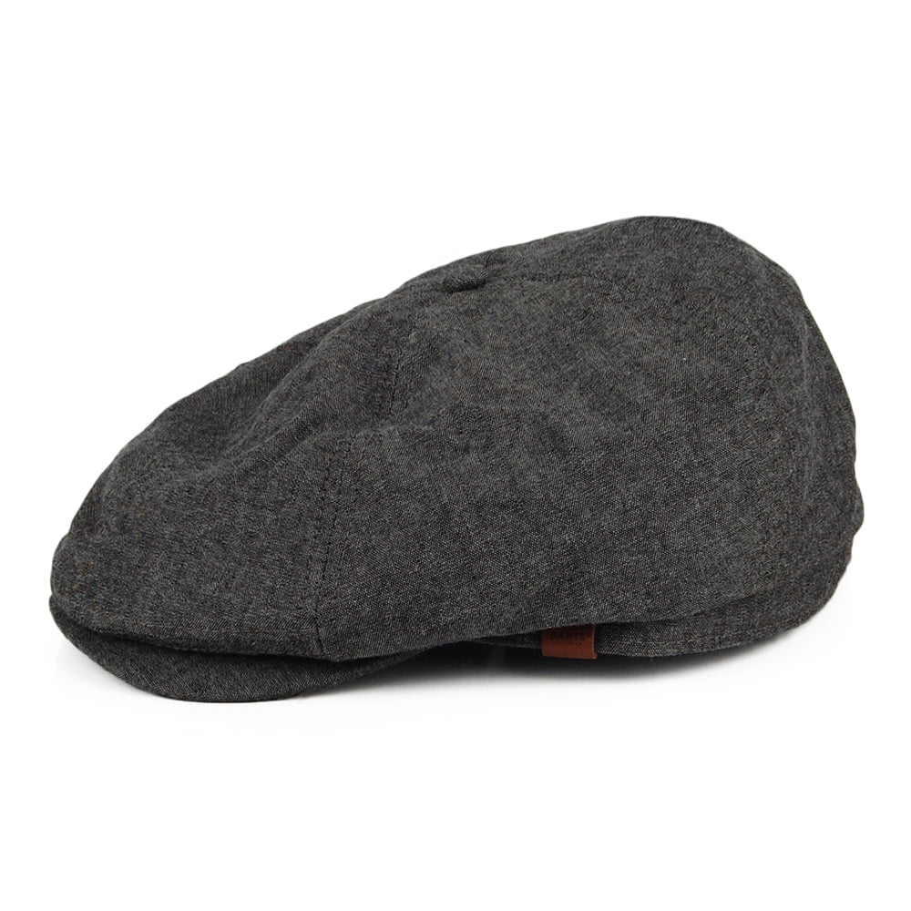 Casquette Gavroche Jamaica noir chiné BARTS