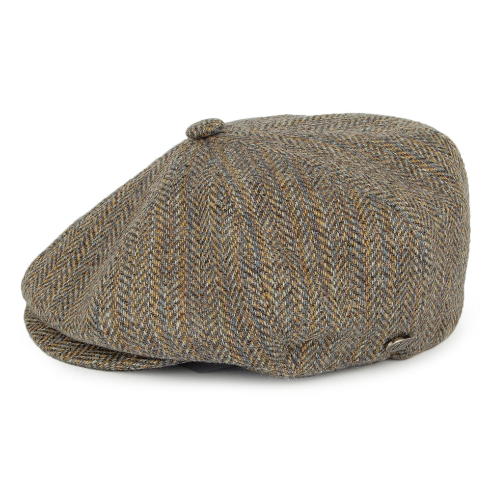 Casquette Gavroche Italienne à Rayures et Chevrons Galvin panaché de gris BAILEY
