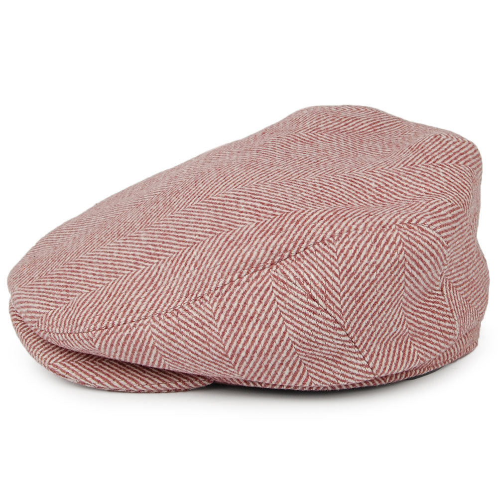 Casquette Plate à Chevrons Ixia rose-blanc BARTS