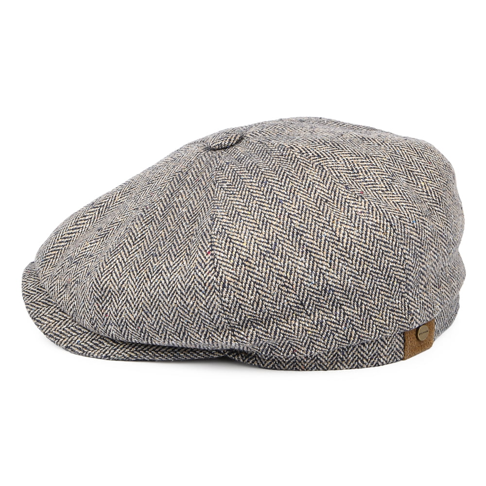 Casquette Gavroche en Soie Hatteras naturel-indigo STETSON