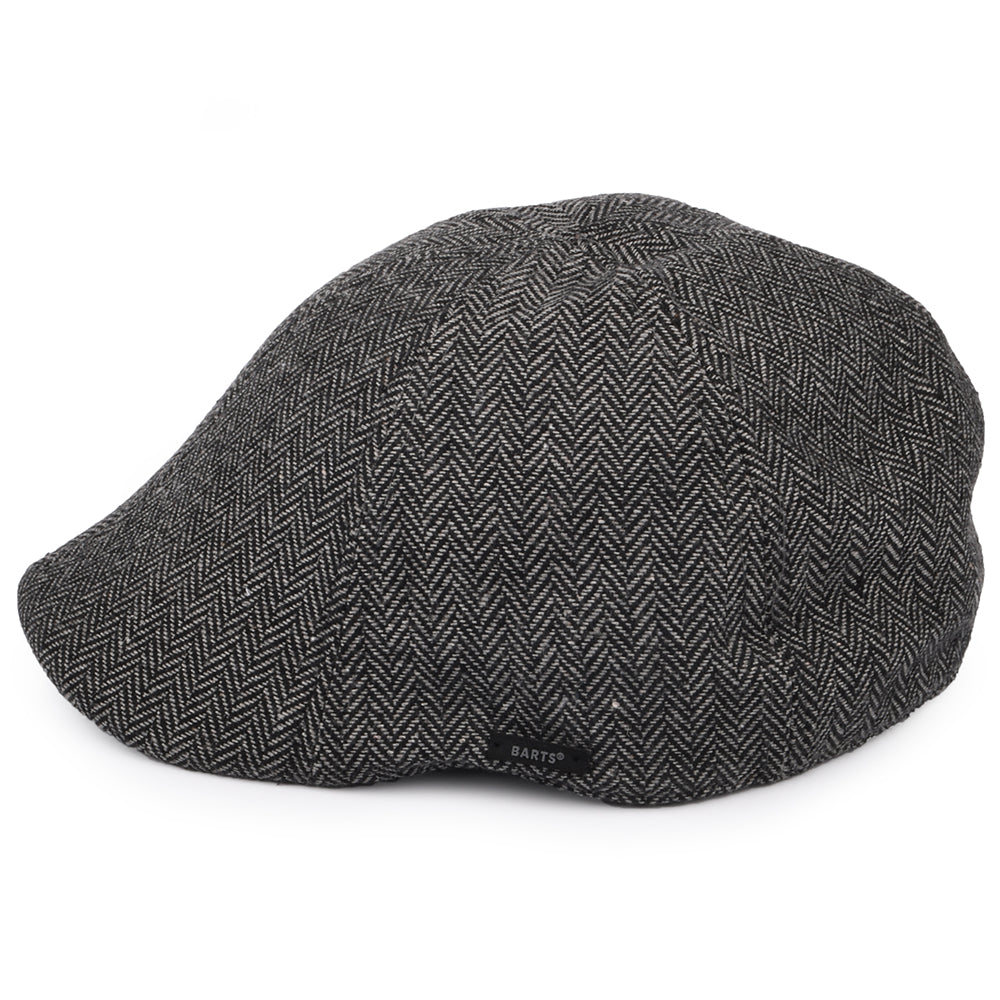 Casquette Plate à Chevrons Bec-de-Canard Mr. Mitchell noir BARTS