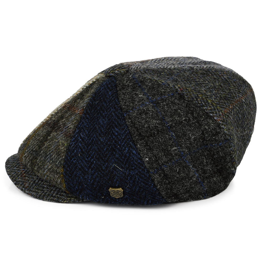 Casquette Gavroche en HARRIS TWEED Classic Lewis multicolore FAILSWORTH