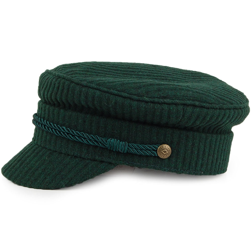 Casquette de Marin Fiddler Côtelée Albany émeraude BRIXTON
