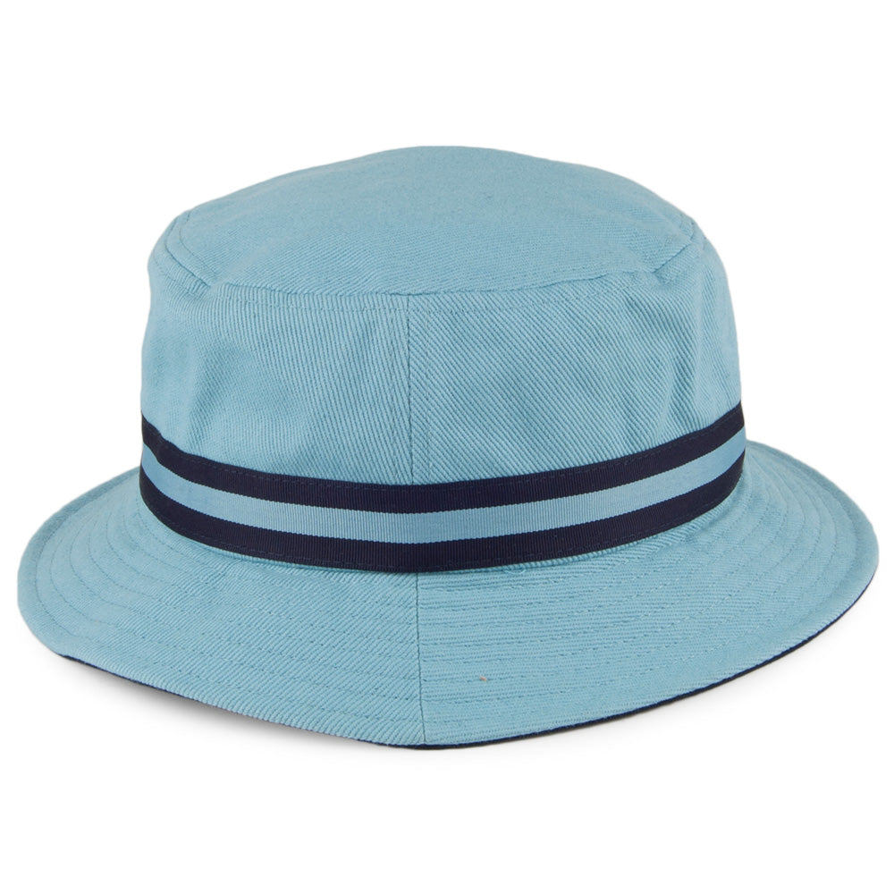 Chapeau Bob Stripe Lahinch bleu clair KANGOL