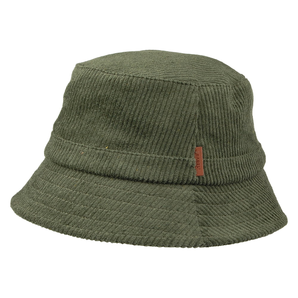 Chapeau Bob en Velours Côtelé Donar vert militaire BARTS