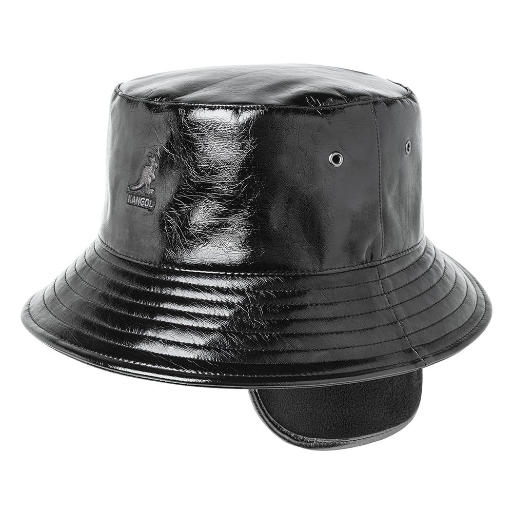 Chapeau Bob Avec Protège-Oreilles Future noir KANGOL