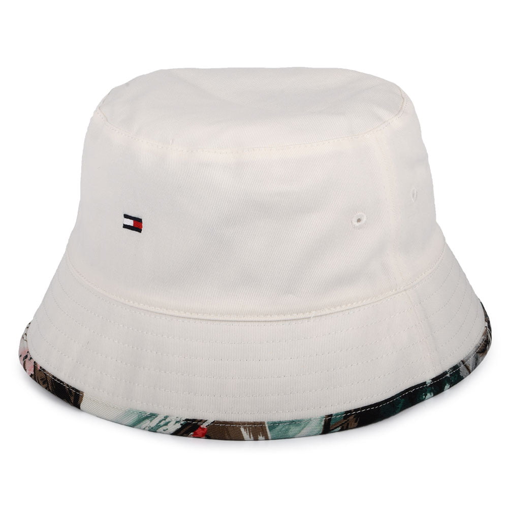 Chapeau Bob Réversible Flag Palm blanc-vert TOMMY HILFIGER