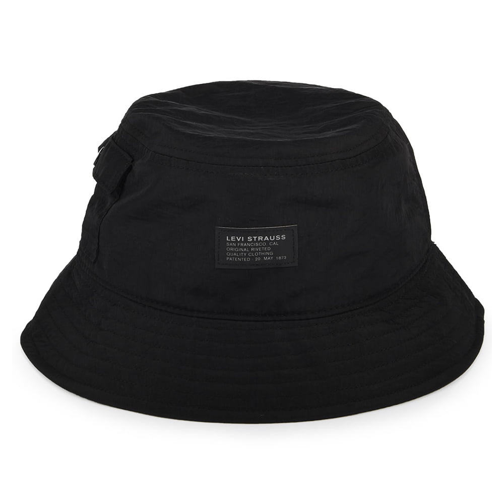 Chapeau Bob avec Poche No Horse Pull Logo Patch noir LEVI'S