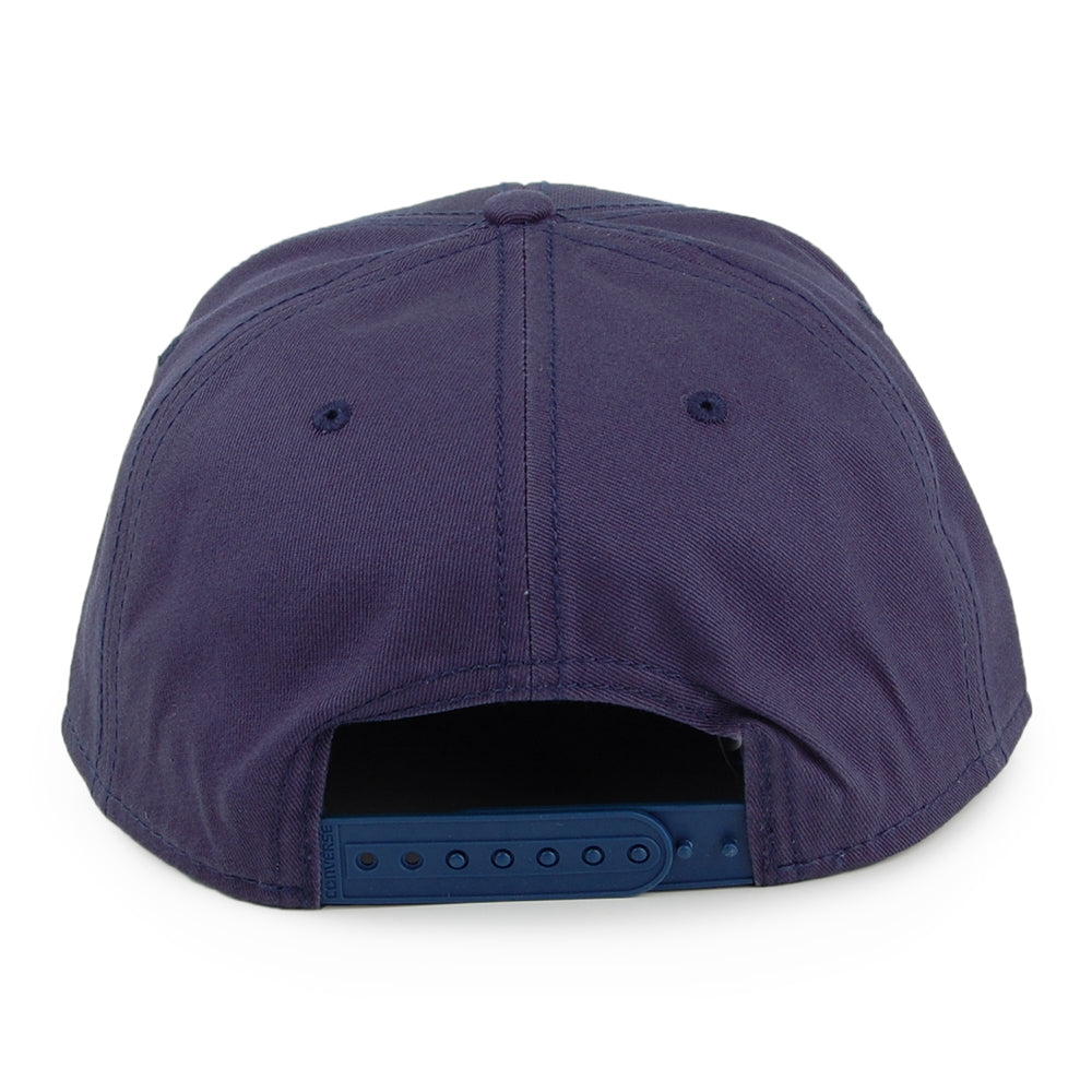 Casquette Snapback en Coton Sergé Core bleu marine CONVERSE