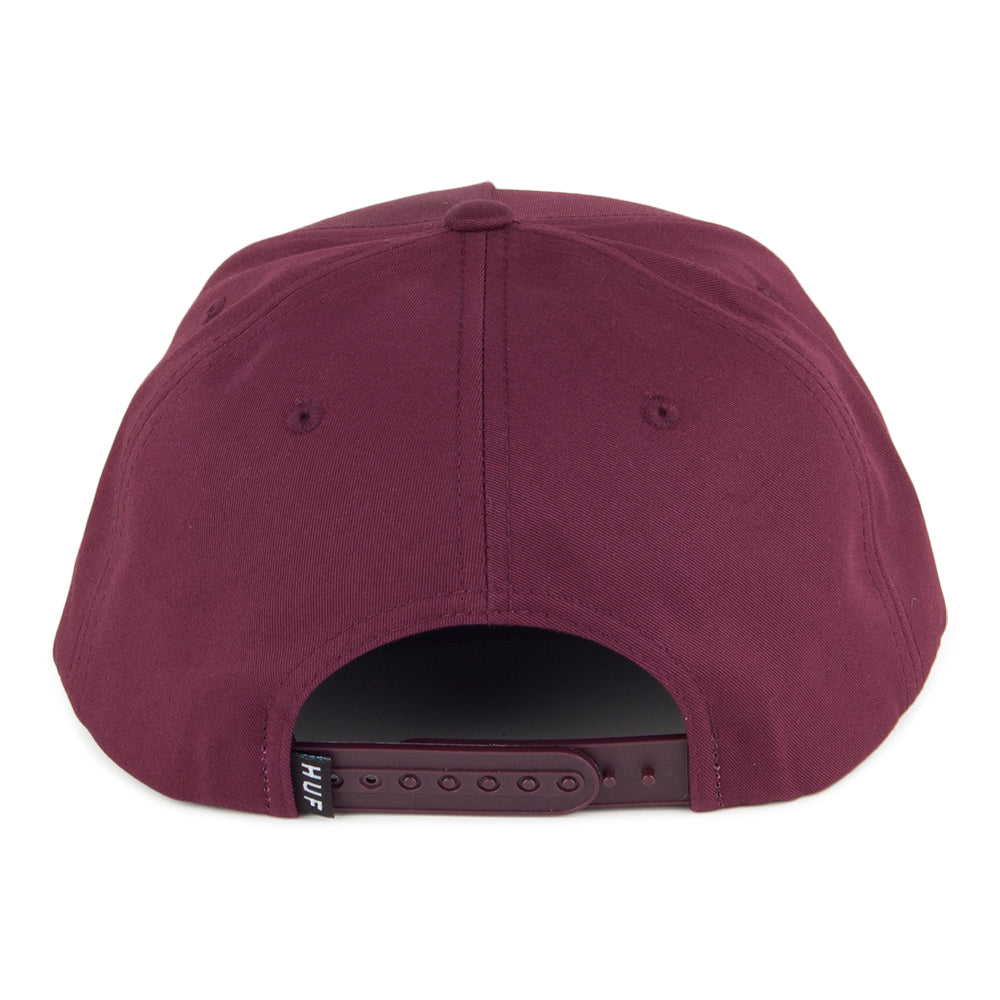 Casquette Snapback Triple Triangle bordeaux HUF