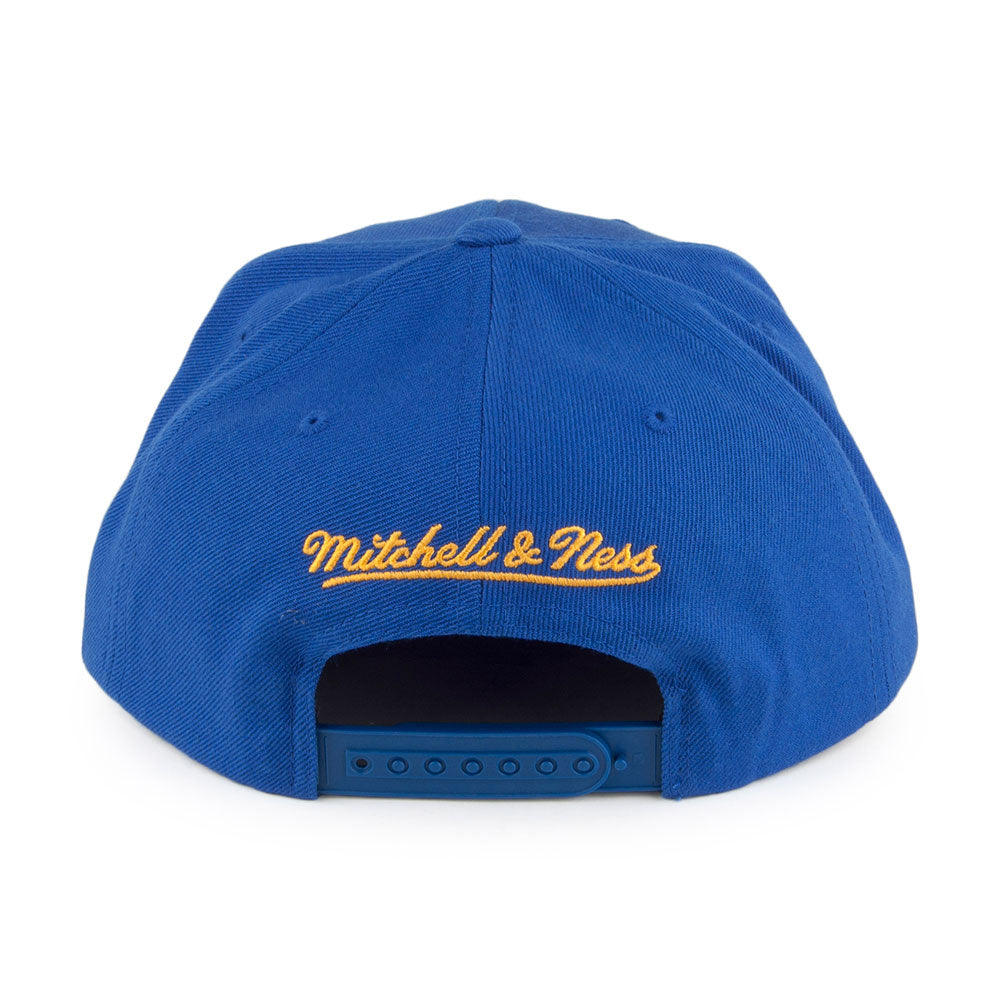 Casquette Snapback Vice Script Solid Golden State Warriors bleu MITCHELL & NESS