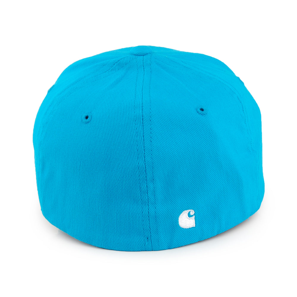Casquette Flexfit Script bleu sarcelle foncé CARHARTT WIP